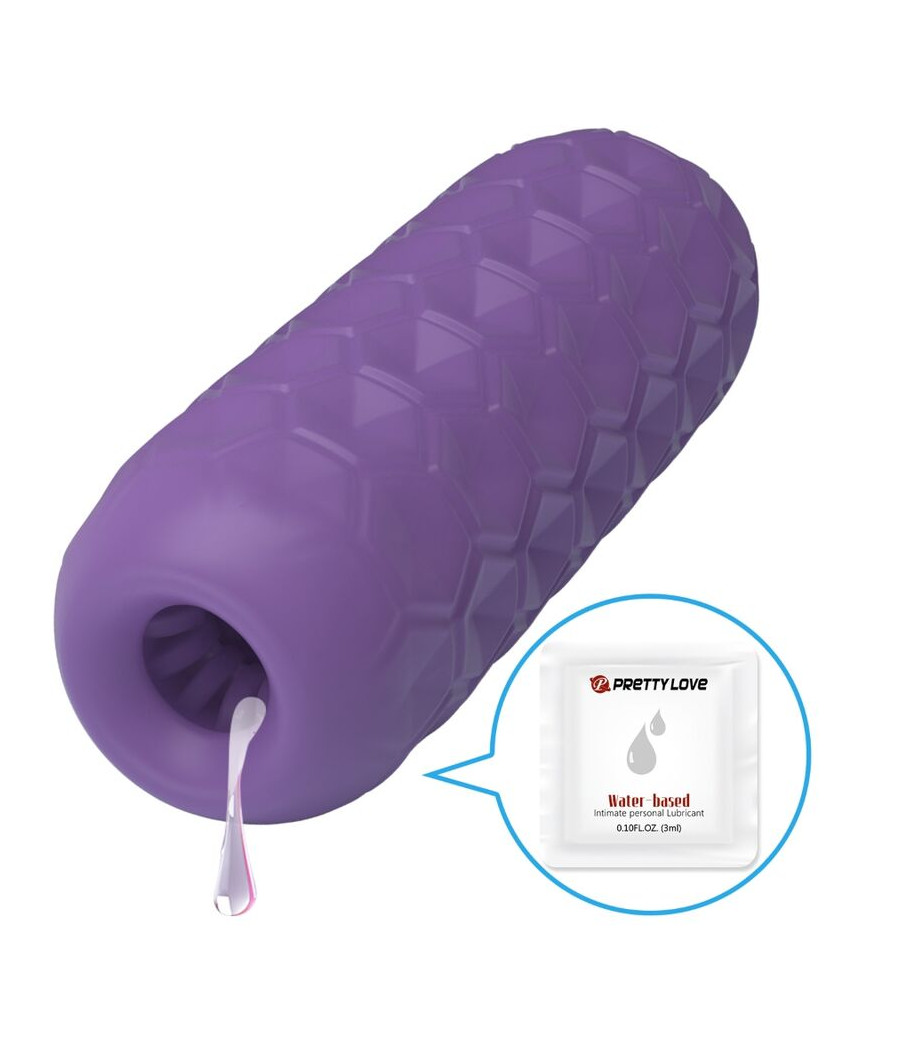 PRETTY LOVE - MASTURBATEUR POUR HOMME À DEUX BOULES VIOLET