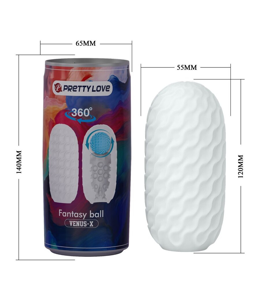 PRETTY LOVE - VENUS X MASTURBADOR MASCULINO MODELO 2 BLANCO