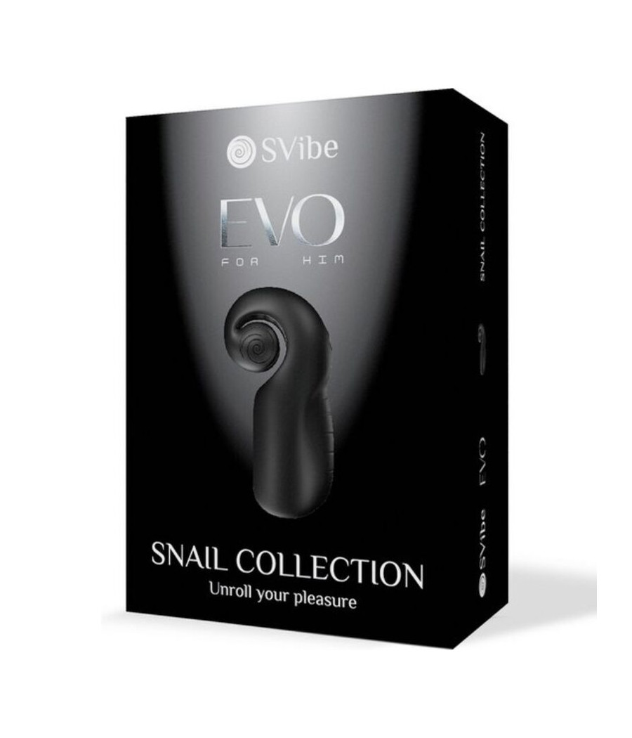 SNAIL VIBE - EVO FOR HIM MASTURBADOR MASCULINO SLIDE NROLL NEGRO