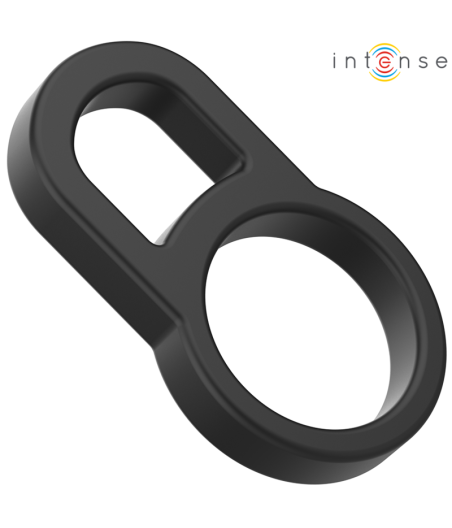 INTENSE - BOBBY DOUBLE SILICONE PENIS RING BLACK