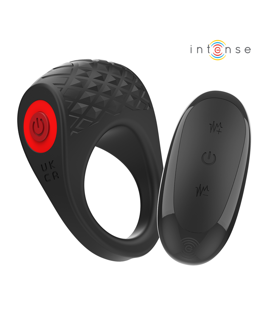 INTENSE - CLOVER VIBRATORE ANELLO PER PENE 10 VIBRAZIONI NERO