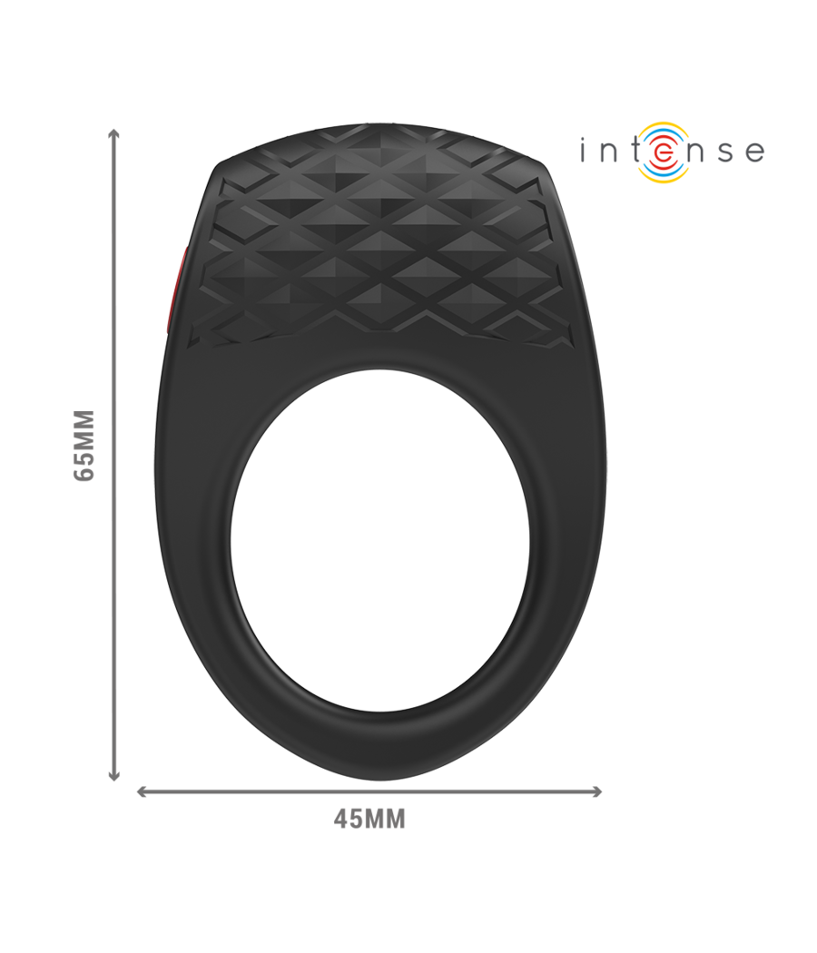 INTENSE - CLOVER VIBRATOR PENISRING 10 VIBRATIONEN SCHWARZ