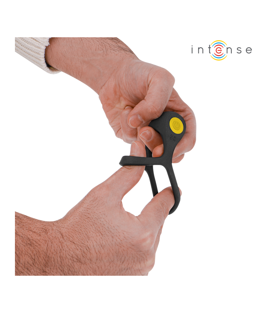 INTENSE - ALEX VIBRATOR DOPPEL-PENISRING 10 VIBRATIONEN SCHWARZ