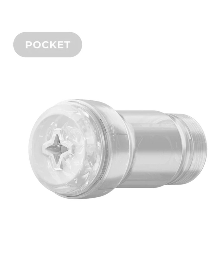 KIIROO - FEEL POCKET STROKER CRYSTAL BY KIIROO TRANSPARENT