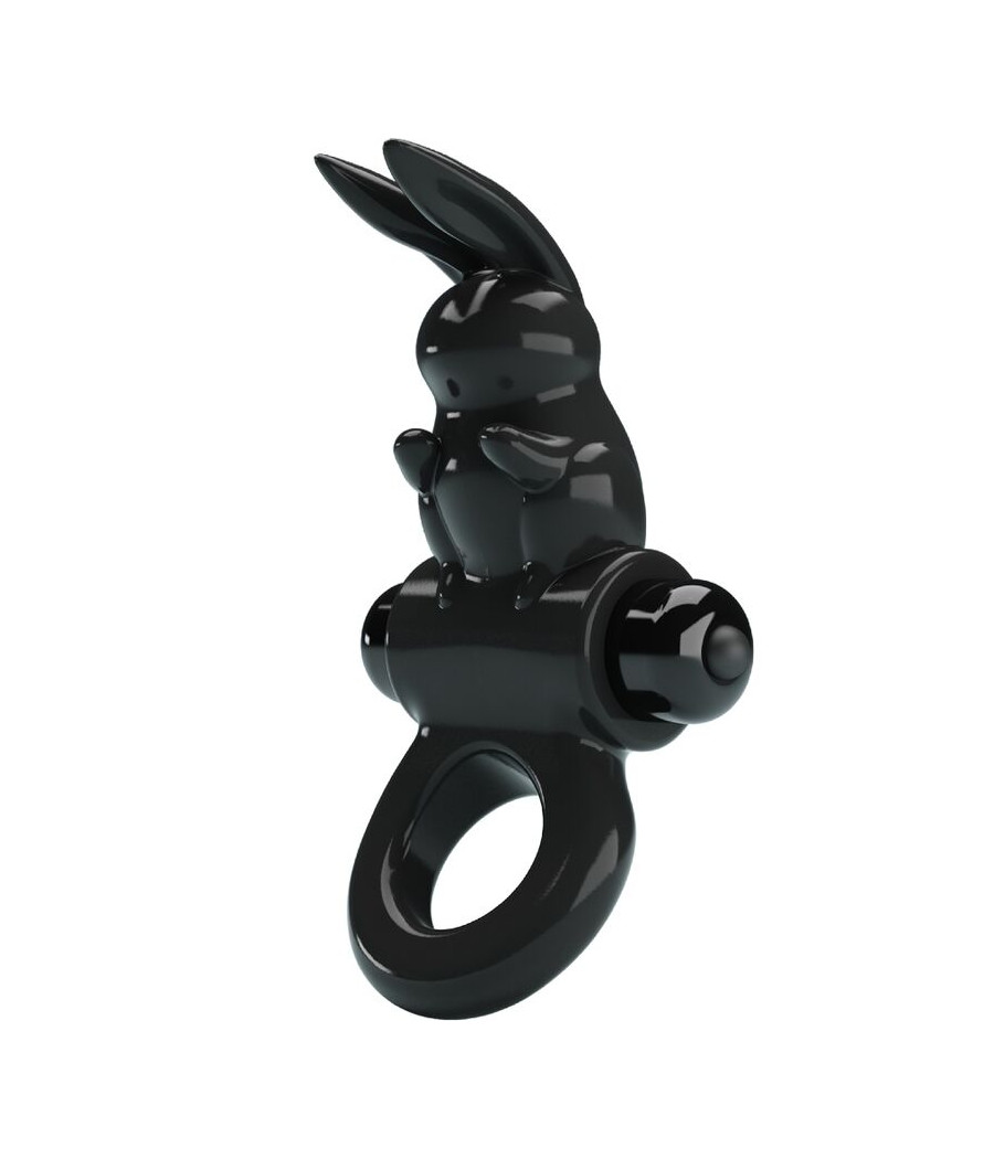 PRETTY LOVE - ANELLO VIBRATORE CONIGLIO ECCITANTE 10 VIBRAZIONI NERO