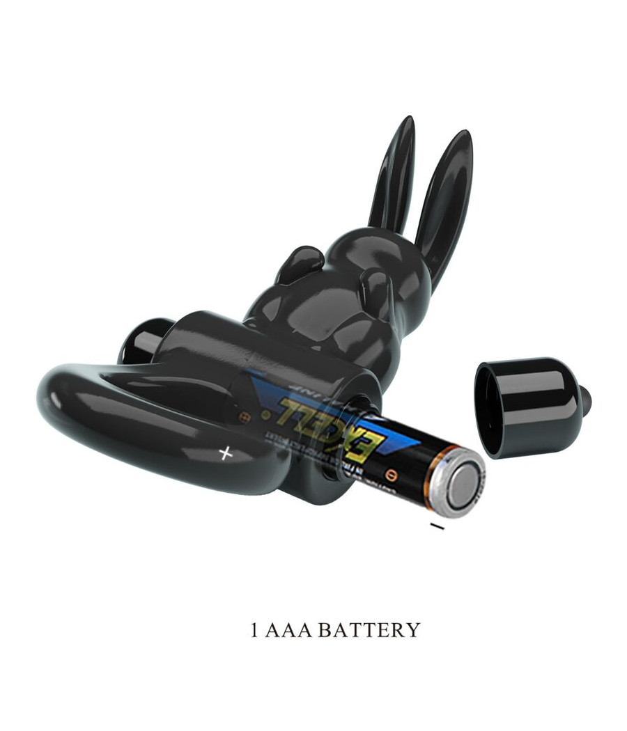 PRETTY LOVE - ANEL VIBRADOR COELHO ANEL EXCITANTE 10 VIBRAÇÕES PRETO