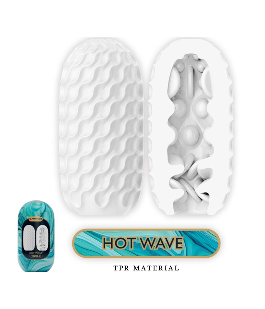 PRETTY LOVE - VENUS X 15 MASTURBATORI MASCHILI IN SILICONE BIANCO