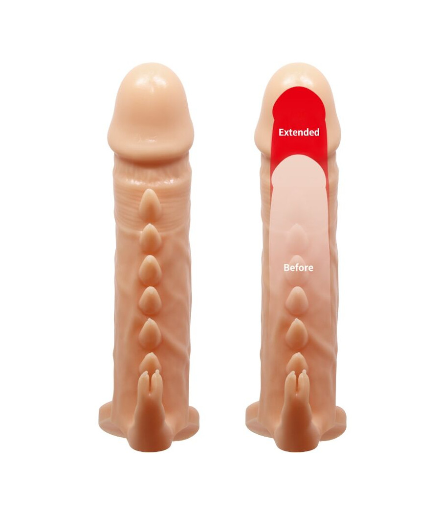 PRETTY LOVE - EMMIT GUAINA PER PENE + STIMOLATORE PER CLITORIDE FLESH