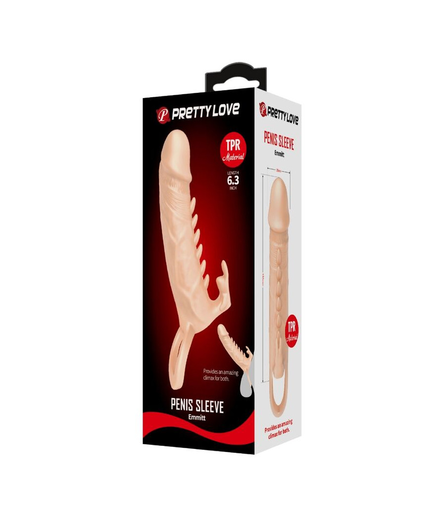 PRETTY LOVE - EMMIT FUNDA PARA PENE + ESTIMULADOR DE CLÍTORIS NATURAL