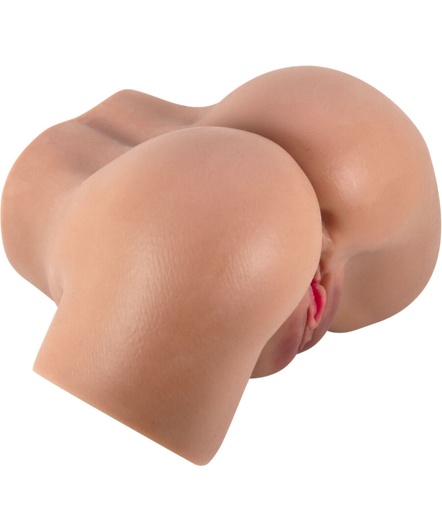 CRAZY BULL - VIBRADOR HAILEY BUTT COM CONTROLE REMOTO REALISTA DE VAGINA E ÂNUS