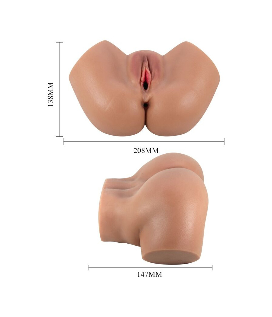 CRAZY BULL - HAILEY VIBRATEUR FESSIER AVEC CONTRÔLE RÉALISTE DU VAGIN ET DE L'ANUS À TÉLÉCOMMANDE