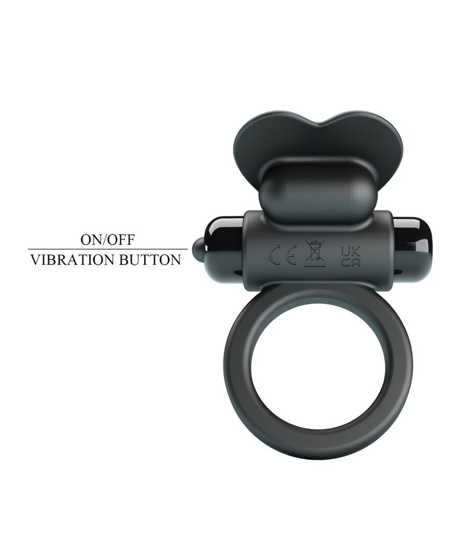 PRETTY LOVE - DEBONAIRE VIBRATIONSRING KANINCHEN 10 VIBRATIONEN SCHWARZ