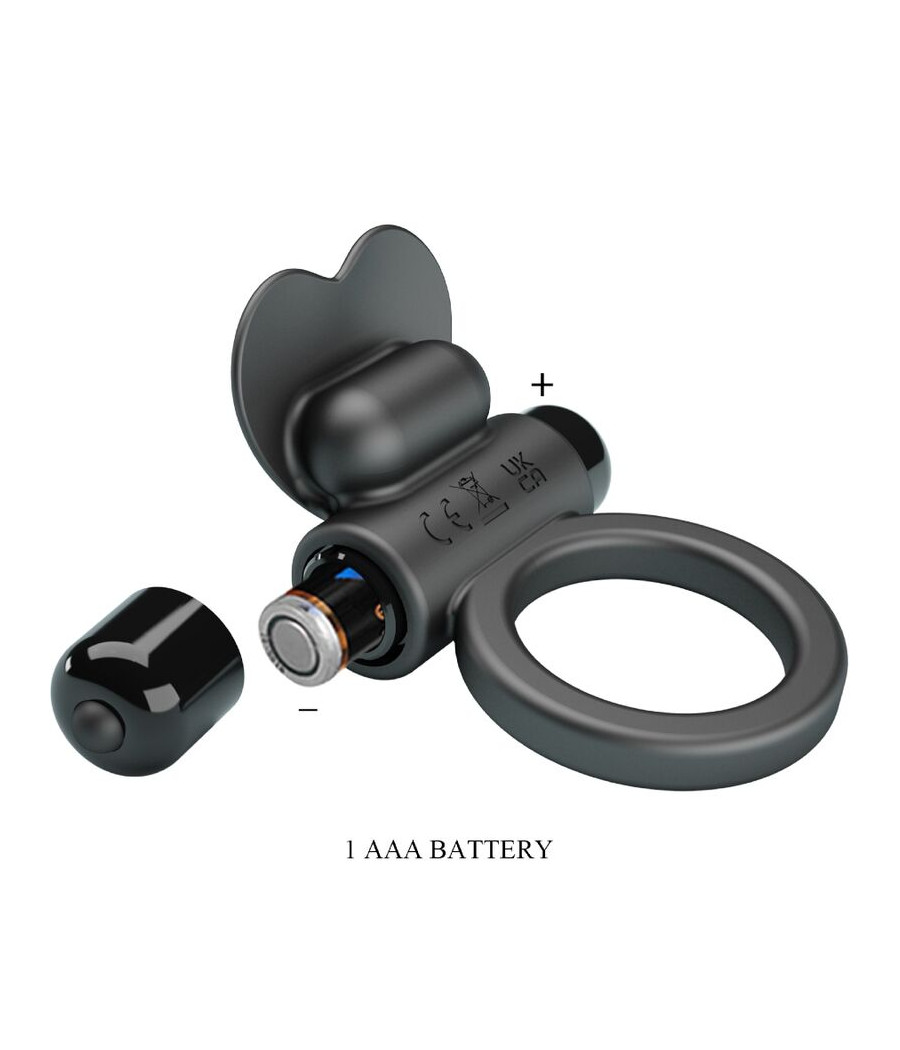 PRETTY LOVE - DEBONAIRE VIBRATING RING RABBIT 10 VIBRATIONS BLACK