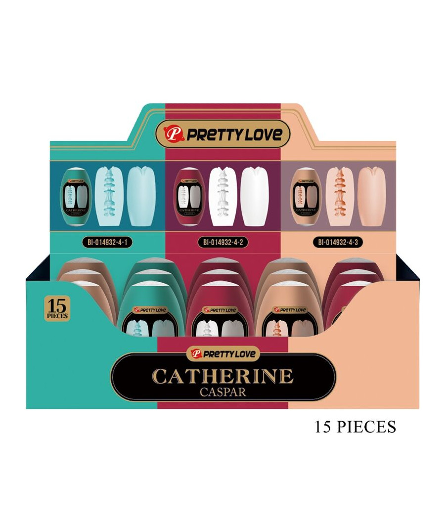 PRETTY LOVE - CASPAR PACK 15 VERSCHIEDENE MÄNNLICHE MASTRUBATOREN
