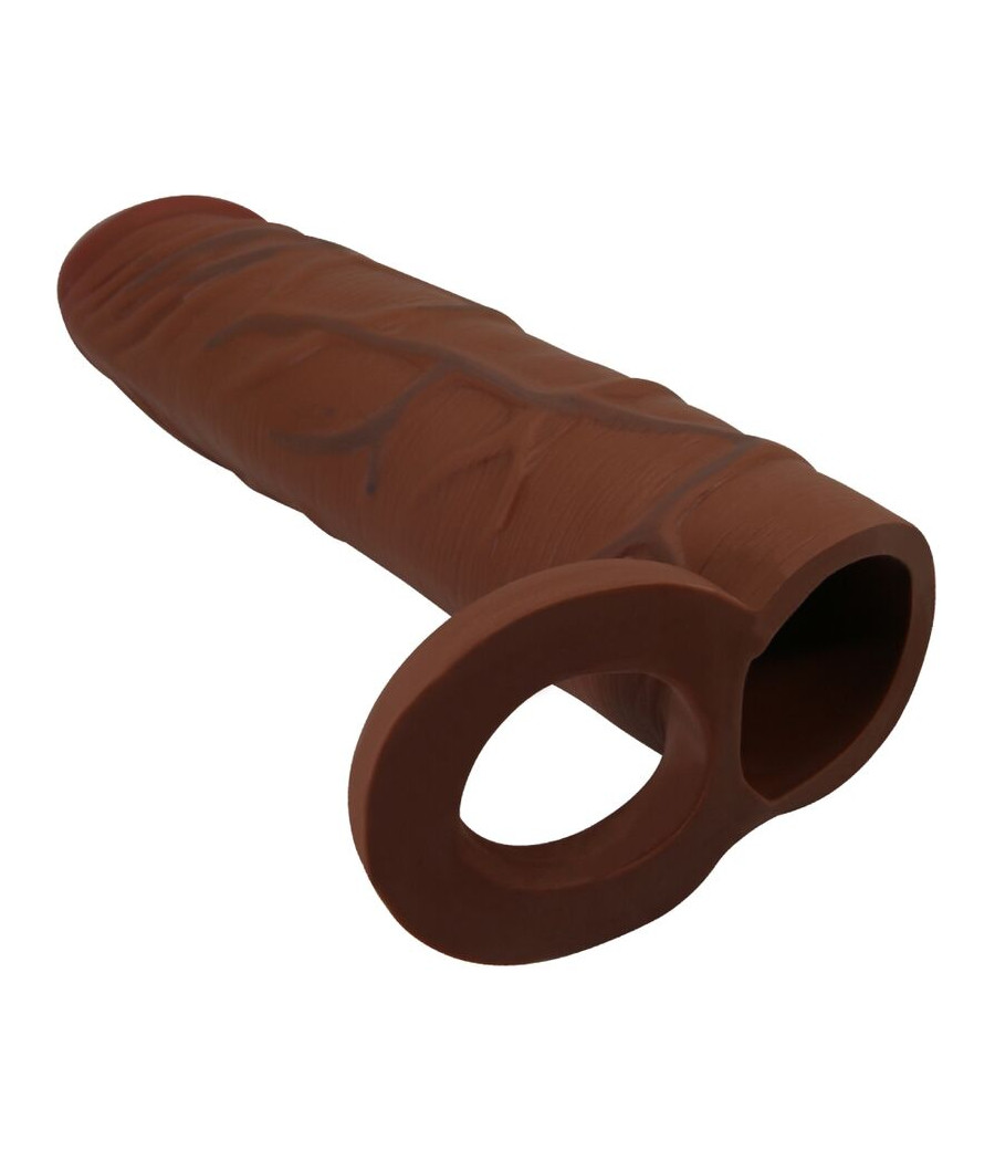 PRETTY LOVE - MANCHON DE PÉNIS KAILE AVEC EXTENSION DE 2,5 CM MULATTO