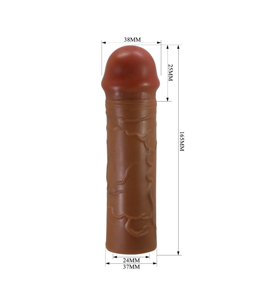 PRETTY LOVE - NILE PENISHÜLLE MIT 2,5 CM VERLÄNGERUNG MULATTE