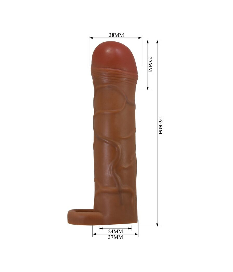 PRETTY LOVE - BUNION PENIS SLEEVE WITH 2.5 CM EXTENSION MULATTO