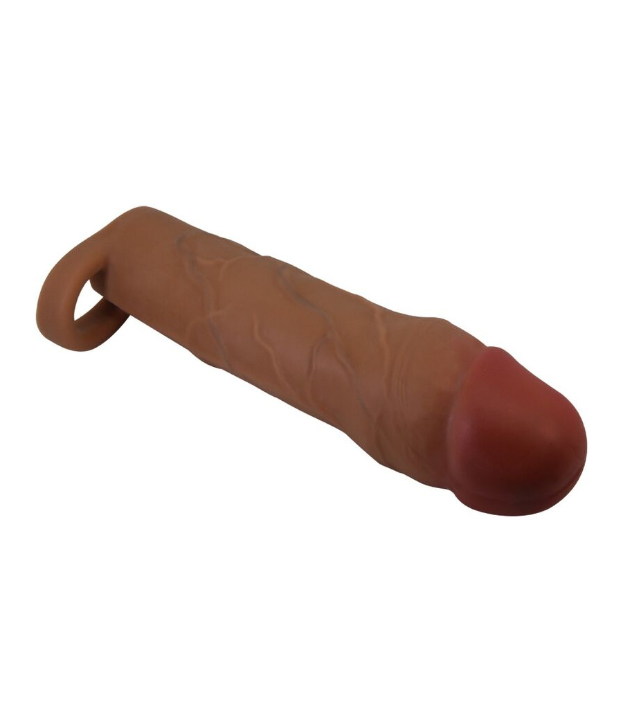 PRETTY LOVE - MANCHON DE PÉNIS HANI AVEC EXTENSION DE 5 CM MULÂTRE