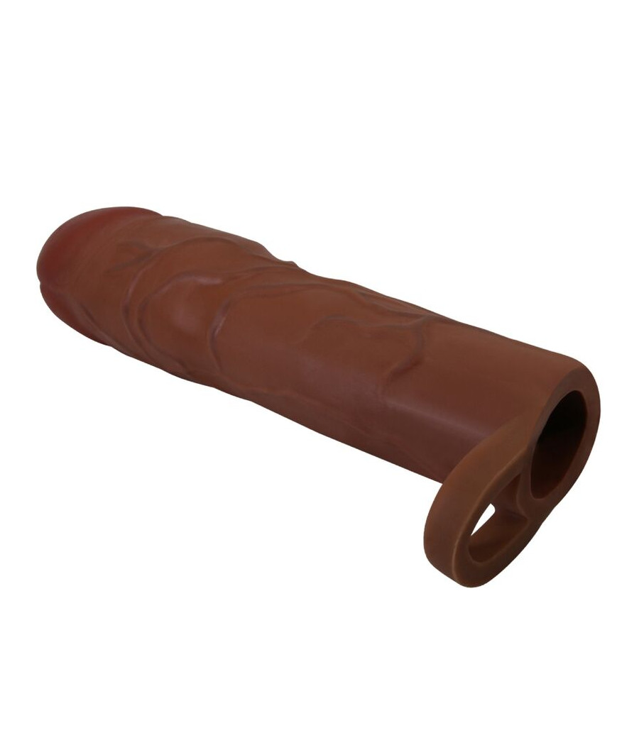 PRETTY LOVE - MANCHON DE PÉNIS GERD AVEC EXTENSION DE 7,6 CM MULÂTRE