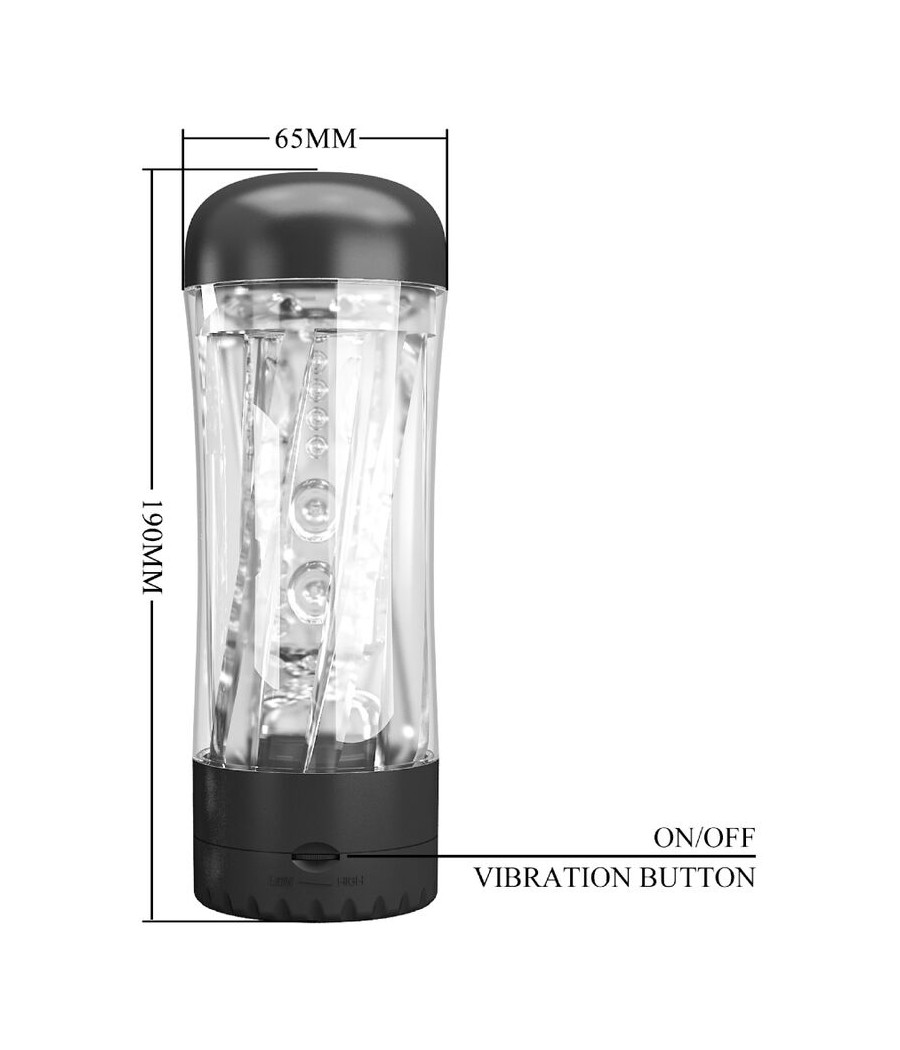 PRETTY LOVE - TAMARA MASTURBADOR MASCULINO VIBRADOR MULTIVELOCIDAD NEGRO