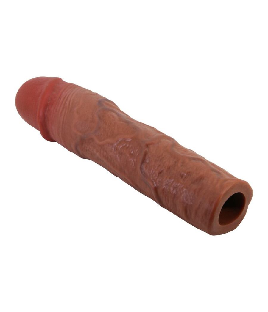 PRETTY LOVE - STEVENSON PENIS SLEEVE WITH 7.6 CM EXTENSION MULATTO
