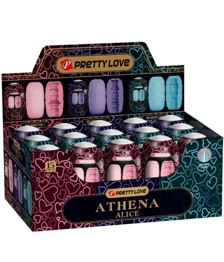 PRETTY LOVE - ATHENA ALICE PACK 15 VERSCHIEDENE MÄNNLICHE MASTURBATOREN