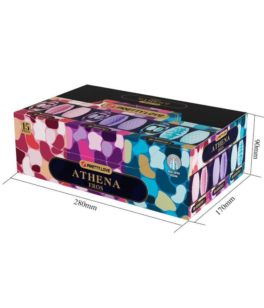 PRETTY LOVE - ATHENA EROS PACK 15 MASTURBADORES MASCULINOS VARIOS
