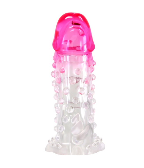 PRETTY LOVE - GAINE D'AGRANDISSEMENT RÉALISTE WILFORD AVEC PÉNIS EN RELIEF ROSE