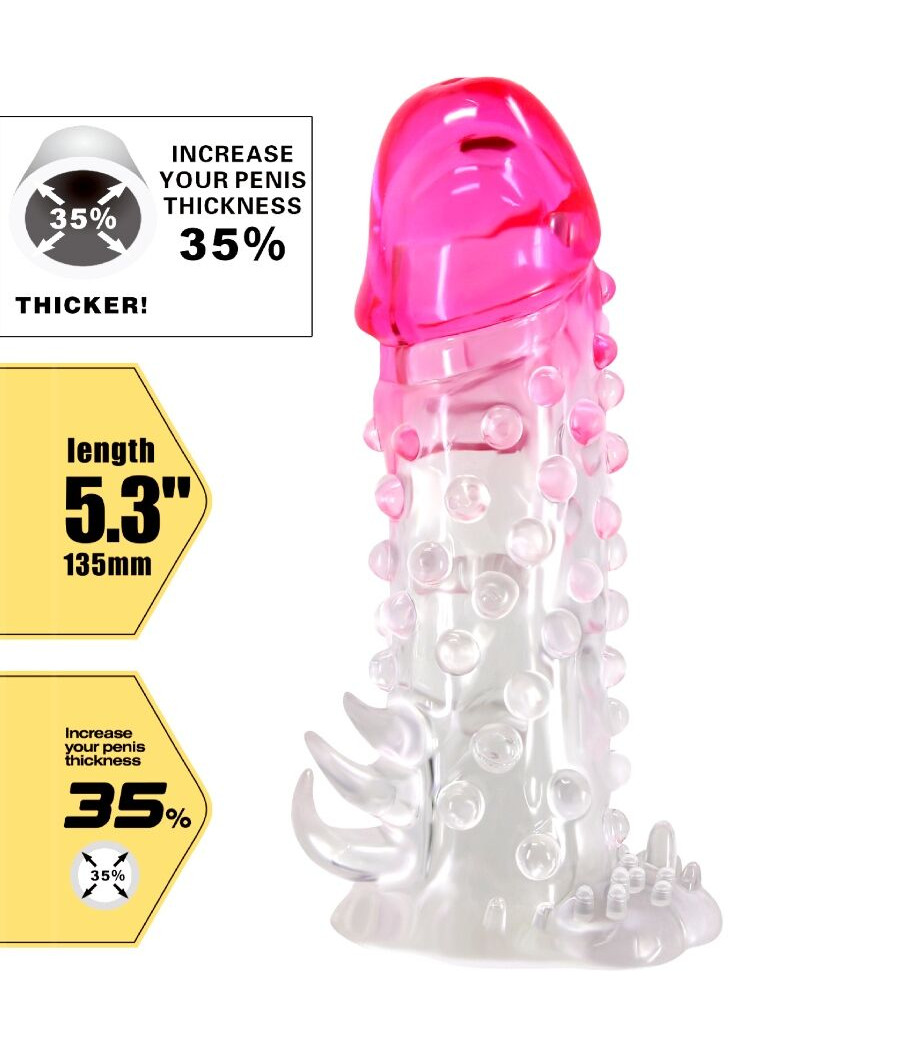 PRETTY LOVE - BAINHA DE AMPLIAÇÃO REALISTA WILFORD COM PÊNIS EM RELEVO ROSA