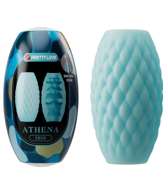 PRETTY LOVE - MASTURBADOR MASCULINO SILICONE ATHENA EROS AZUL CÉU