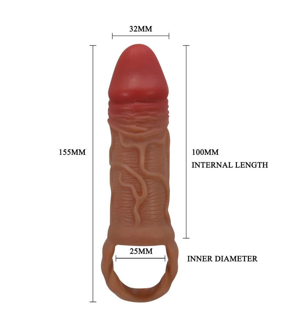 PRETTY LOVE - MANCHON PENIS PEIRRE 10 CM