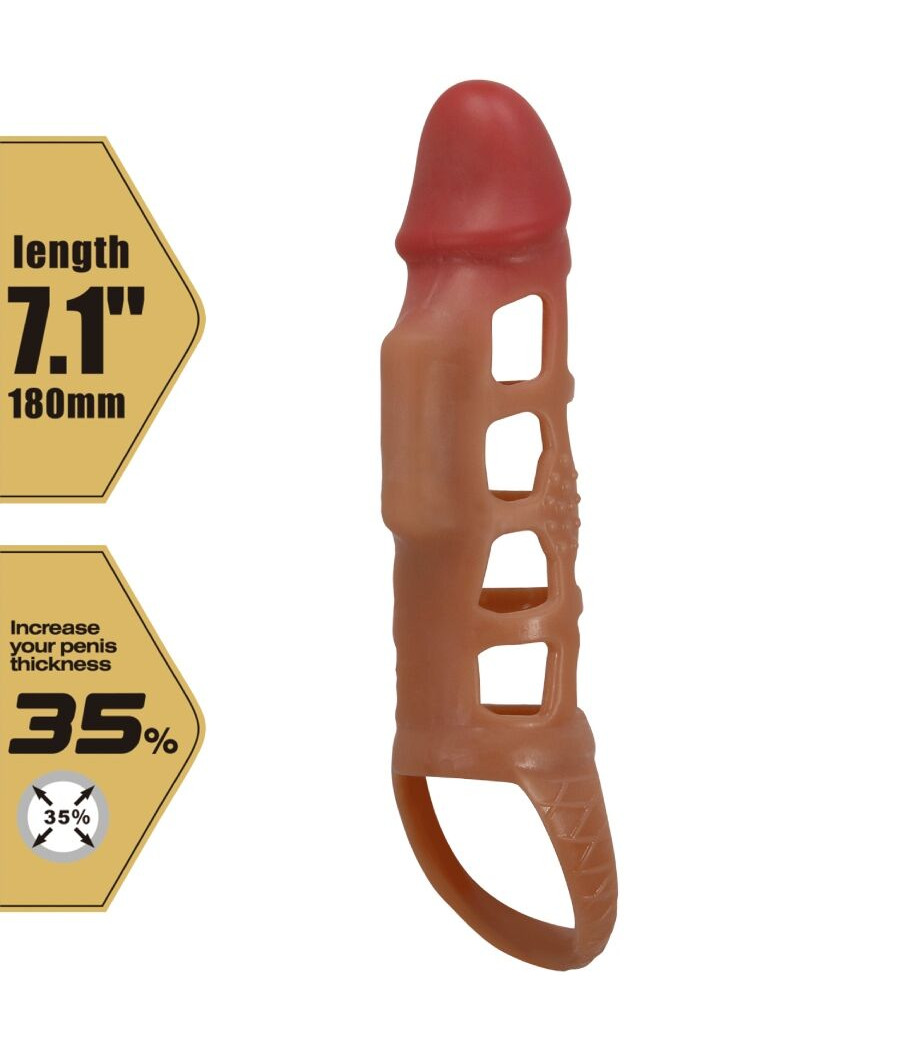 PRETTY LOVE - PRESTON FUNDA PARA PENE CON VIBRACIÓN DE 18 CM