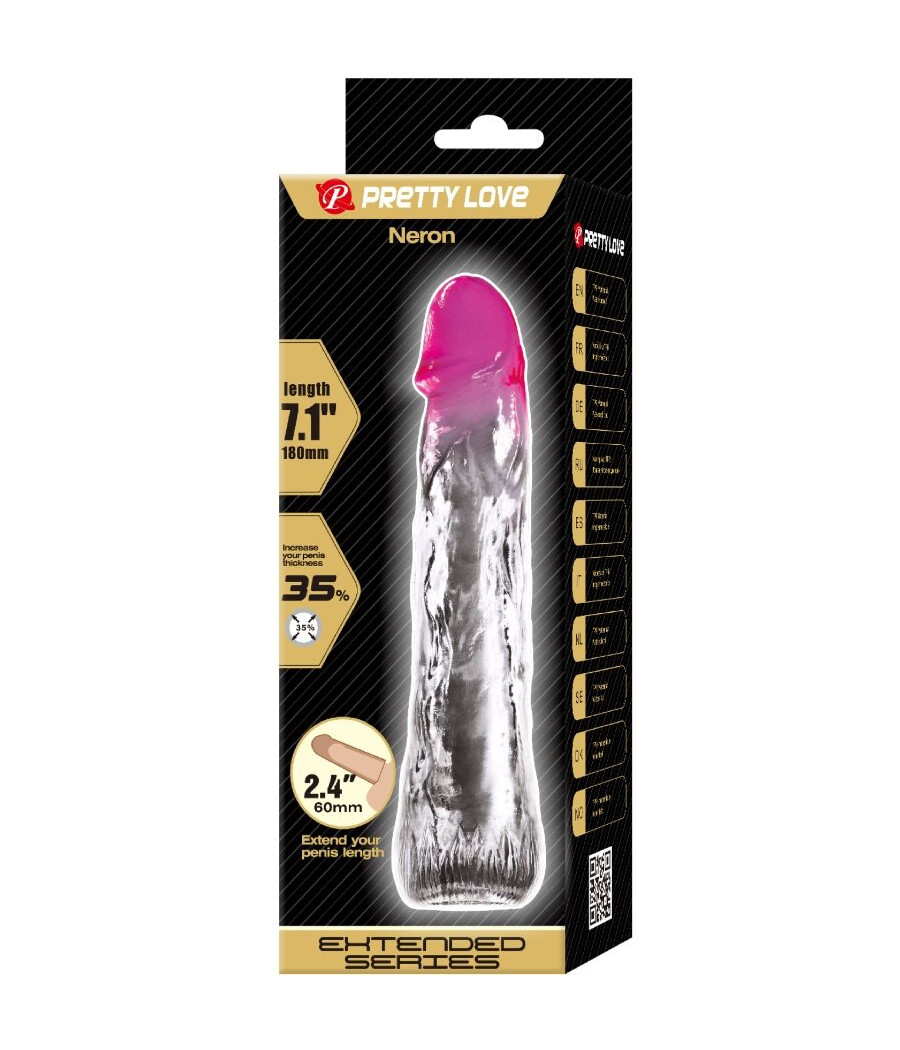 PRETTY LOVE - NERON REALISTIC 6 CM ENLARGEMENT SHEATH FOR  PENIS PINK