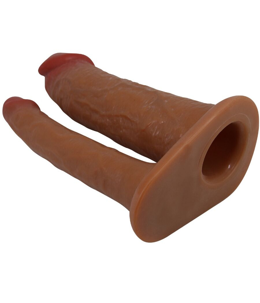 PRETTY LOVE - YAIRON MANGA DUPLA PARA PÊNIS COM EXTENSÃO DE 4 CM MULATO
