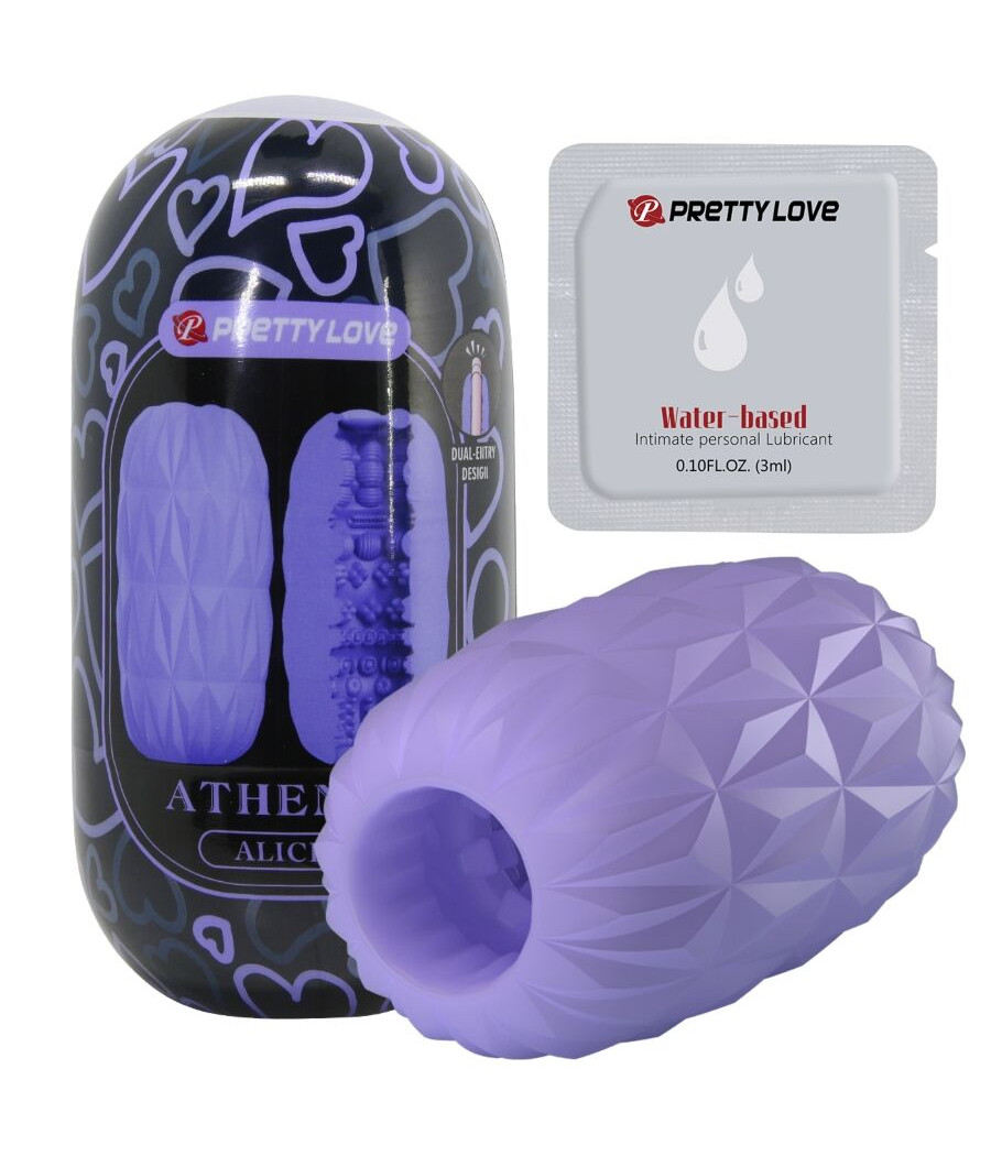PRETTY LOVE - ATHENA ALICE MASTURBADOR MASCULINO MORADO