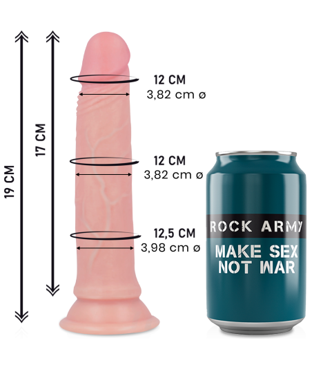 ROCKARMY - LIQUIDE SILICONE PREMIUM AVENGER REALISTIC 19 CM -O- 3.98 CM