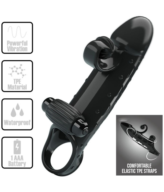 ROMANCE - VIBRATING PENIS SLEEVE BLACK