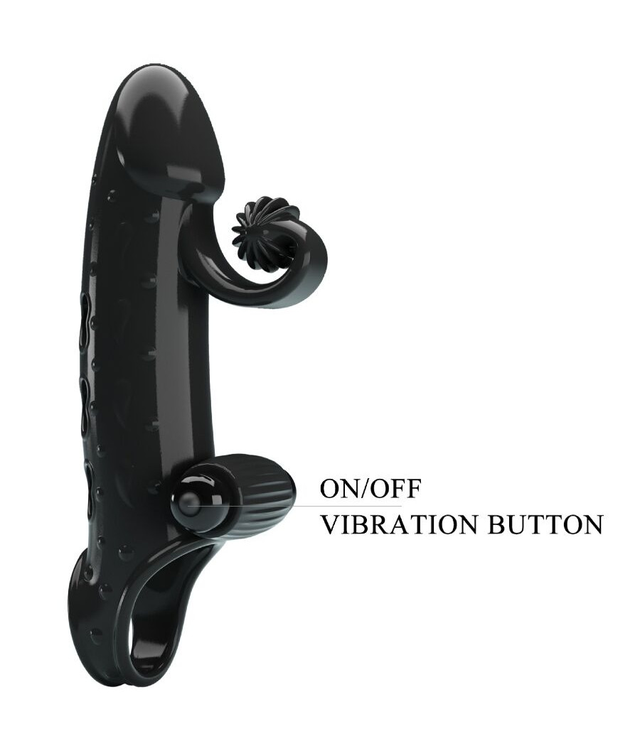 ROMANCE - VIBRATING PENIS SLEEVE BLACK