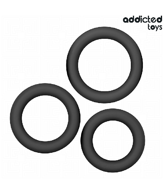 ADDICTED TOYS - CONJUNTO DE ANÉIS DE SILICONE MODELO 1