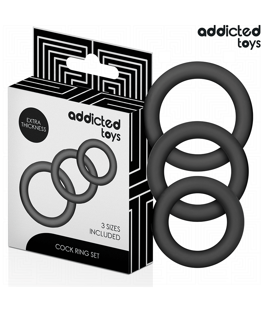 ADDICTED TOYS - SET OF SILICONE RINGS MODEL 1