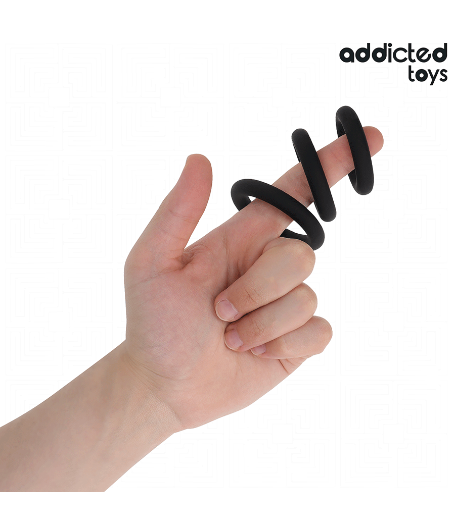 ADDICTED TOYS - SET OF SILICONE RINGS MODEL 1