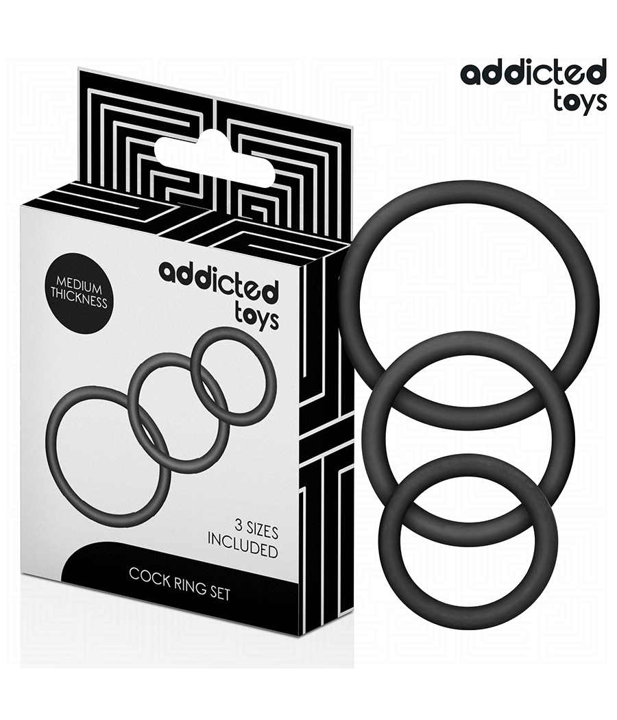 ADDICTED TOYS - SET OF SILICONE RINGS MODEL 2