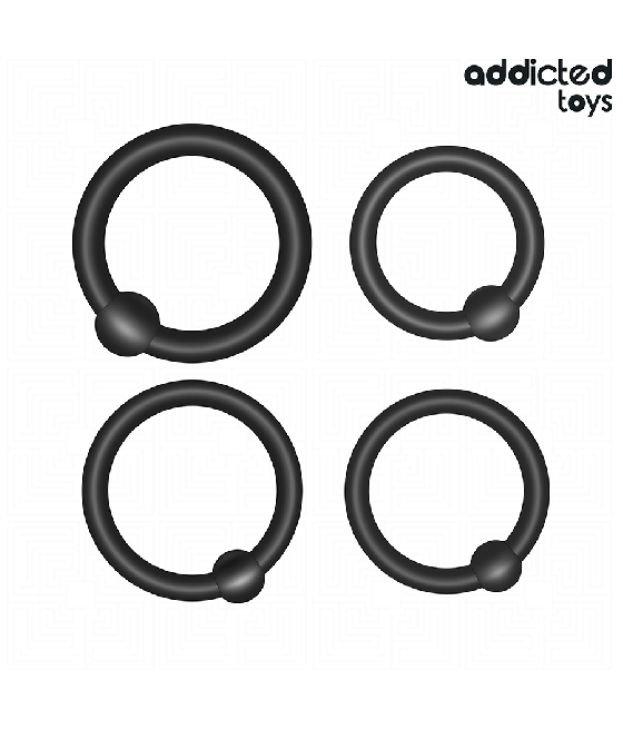 ADDICTED TOYS - SET ANILLOS SILICONA DE PRESIÓN