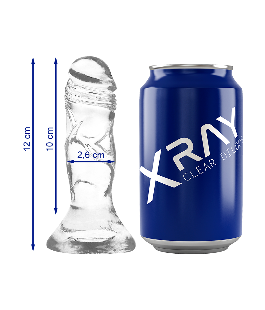 X RAY - CLEAR DILDO TRANSPARENTE 12 CM -O- 2.6 CM