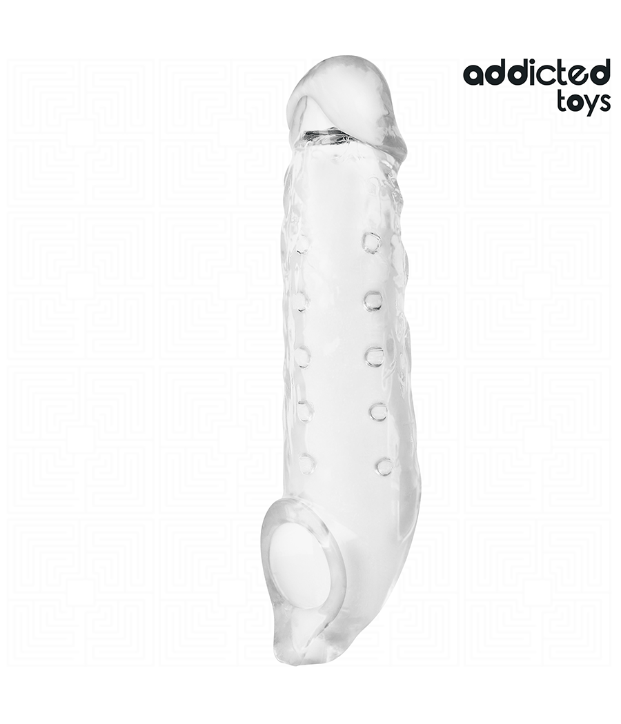 ADDICTED TOYS - GUAINA PER PENE TRASPARENTE TAGLIA M 27 CM