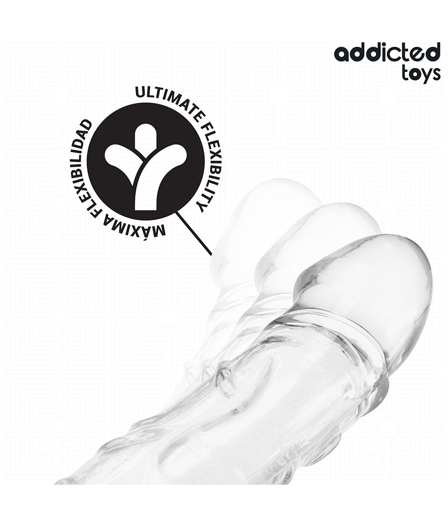 ADDICTED TOYS - EXTENSOR PARA EL PENE TRANSPARENTE 27 CM