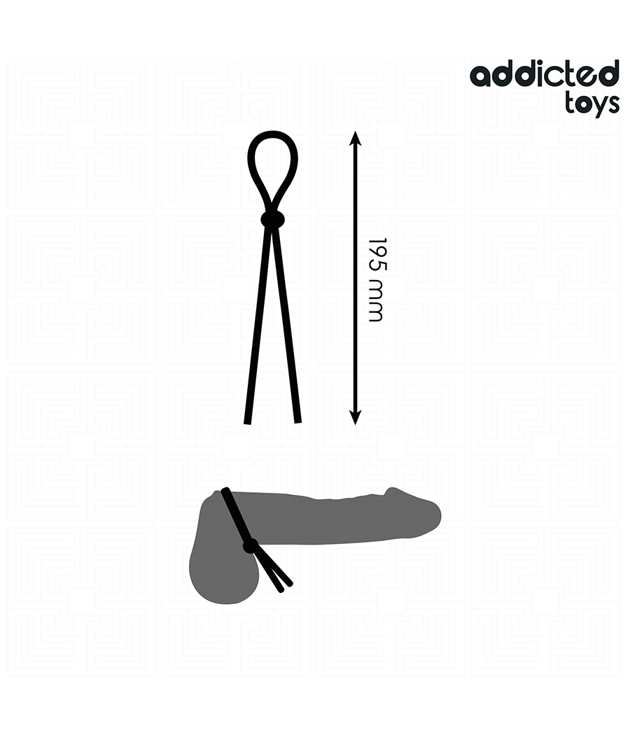 ADDICTED TOYS - CORDE EN SILICONE POUR LE PÉNIS À BOUCLE UNIQUE