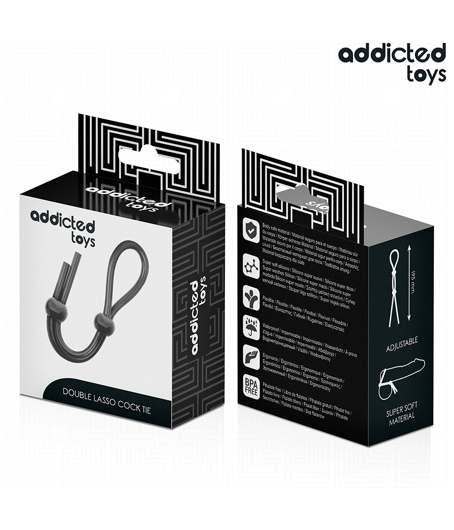 ADDICTED TOYS - CORDE EN SILICONE POUR LE PÉNIS À DOUBLE BOUCLE