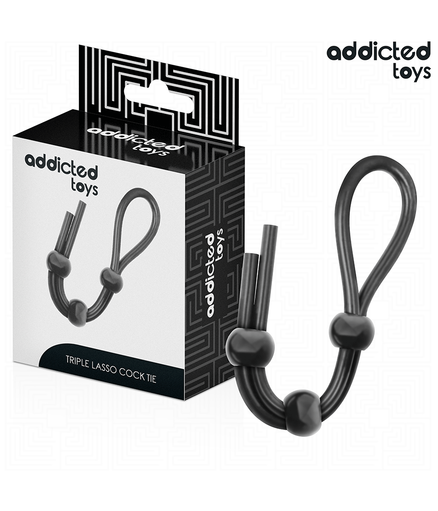 ADDICTED TOYS - CUERDA SILICONA PARA EL PENE DE LAZO TRIPLE
