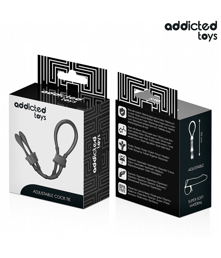 ADDICTED TOYS - CUERDA SILICONA AJUSTABLE PARA EL PENE